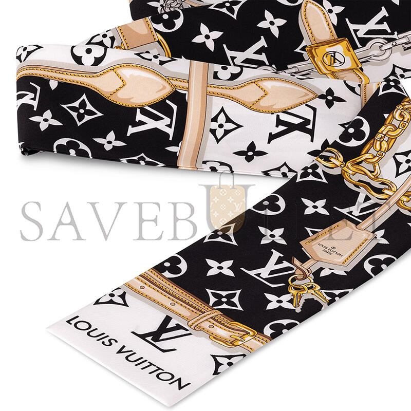 LOUIS VUITTON SCARF MONOGRAM CONFIDENTIAL BANDEAU M78656 (120*8cm)